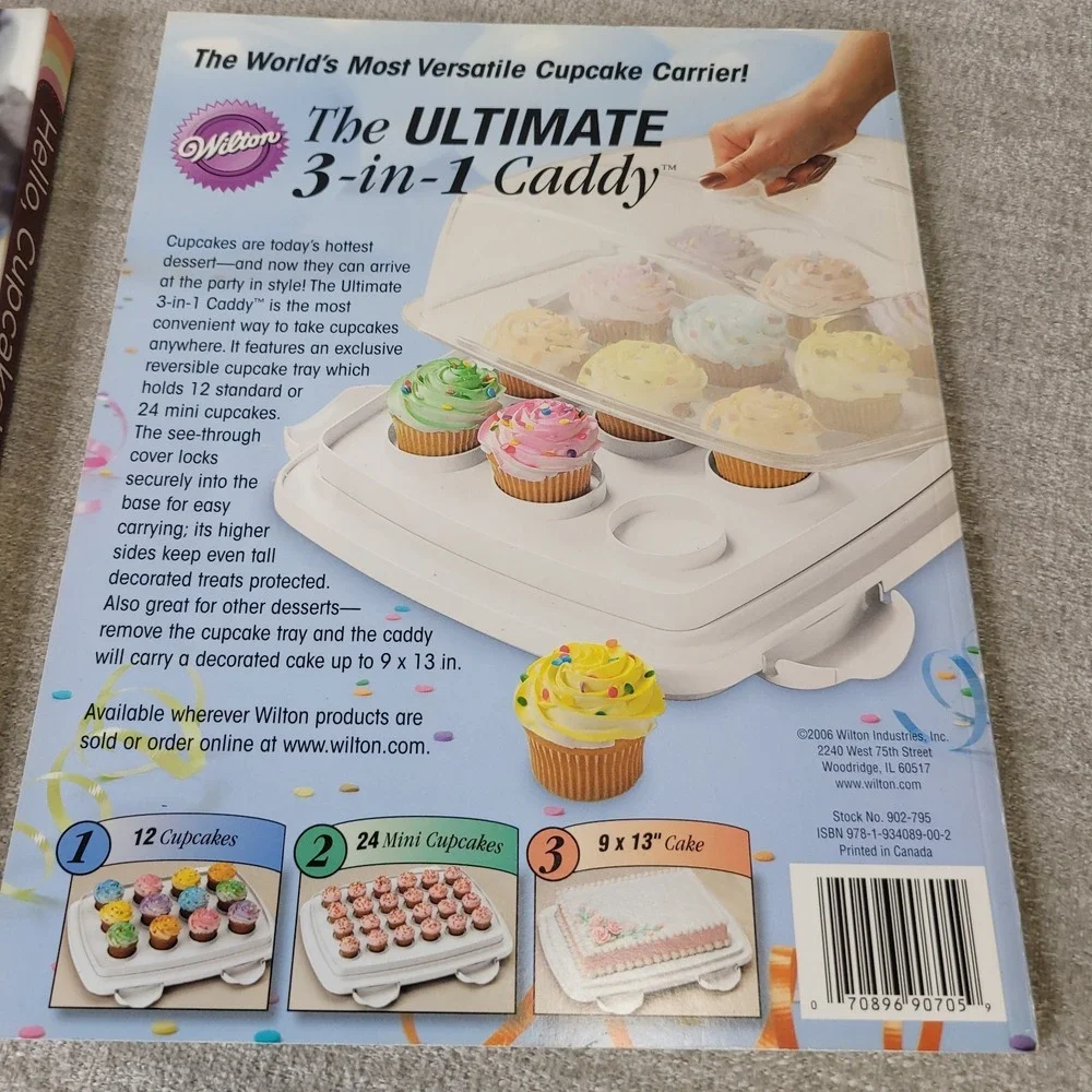 Hello Cupcake Book NY Times‎ Bestseller + Wilton Cupcake Fun Magazine Baking Lot